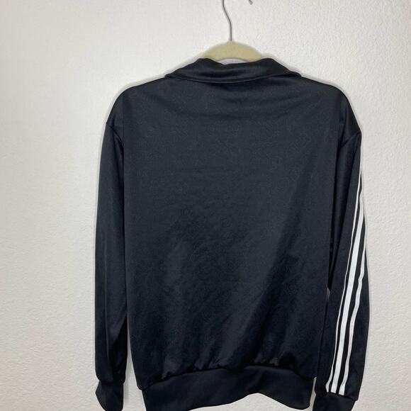 Adidas Black and White Classic Track Jacket size small 90's Y2K Comfy ov… - Picture 5 of 5